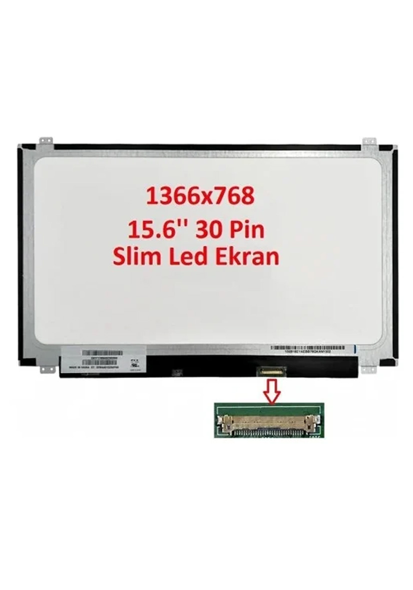 HP 15-DB1052NT Uyumlu 15.6" 30 Pin Slim Ekran Panel 1366x768 A+