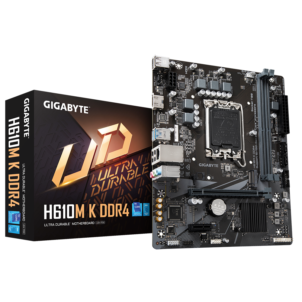GIGABYTE H610M K DDR4 1700P DDR4 SES GLAN HDMI SATA3 USB3.2 mATX