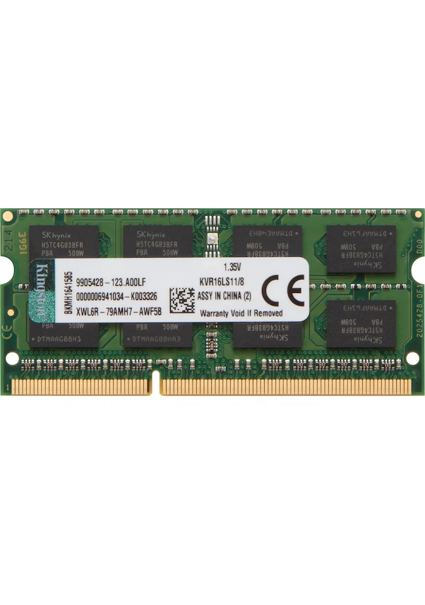 KVR16LS118 8GB DDR3L 1600 MHz 1,35Volt Notebook Ram