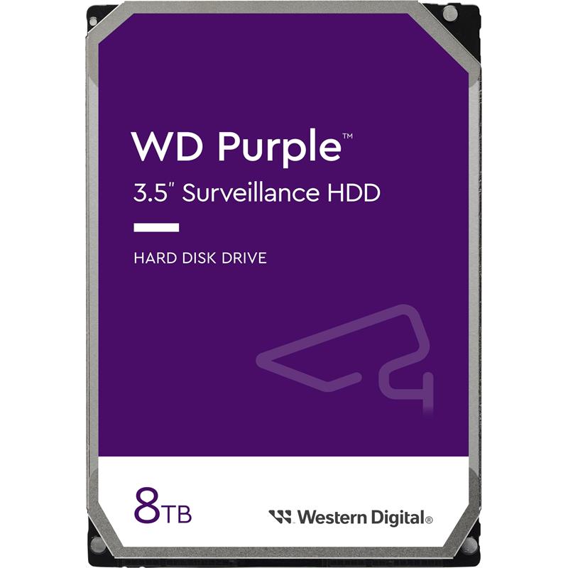 8 TB WD 3.5 PURPLE SATA3 5640RPM 256MB 7/24 GUVENLIK (3 YIL RESMI DIST GARANTILI)
