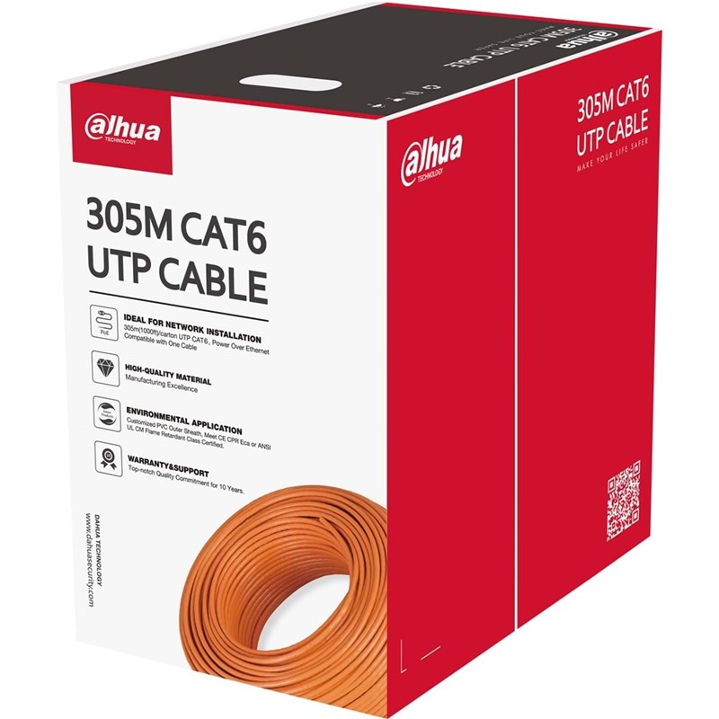 DAHUA DH-PFM9201-6UN-C UTP CAT6 CABLE TURUNCU