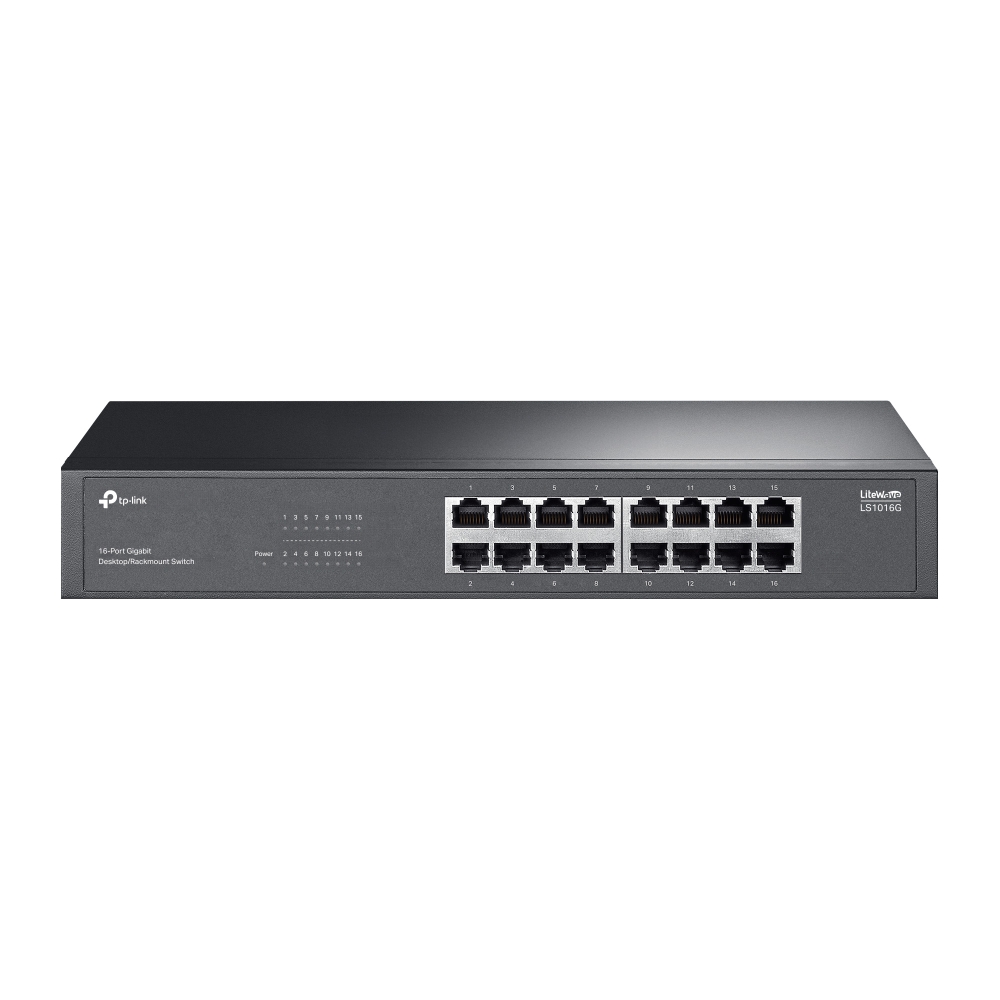 TP-LINK LS1016G 16 PORT GIGABIT RACKMOUNTABLE METAL KASA SWITCH