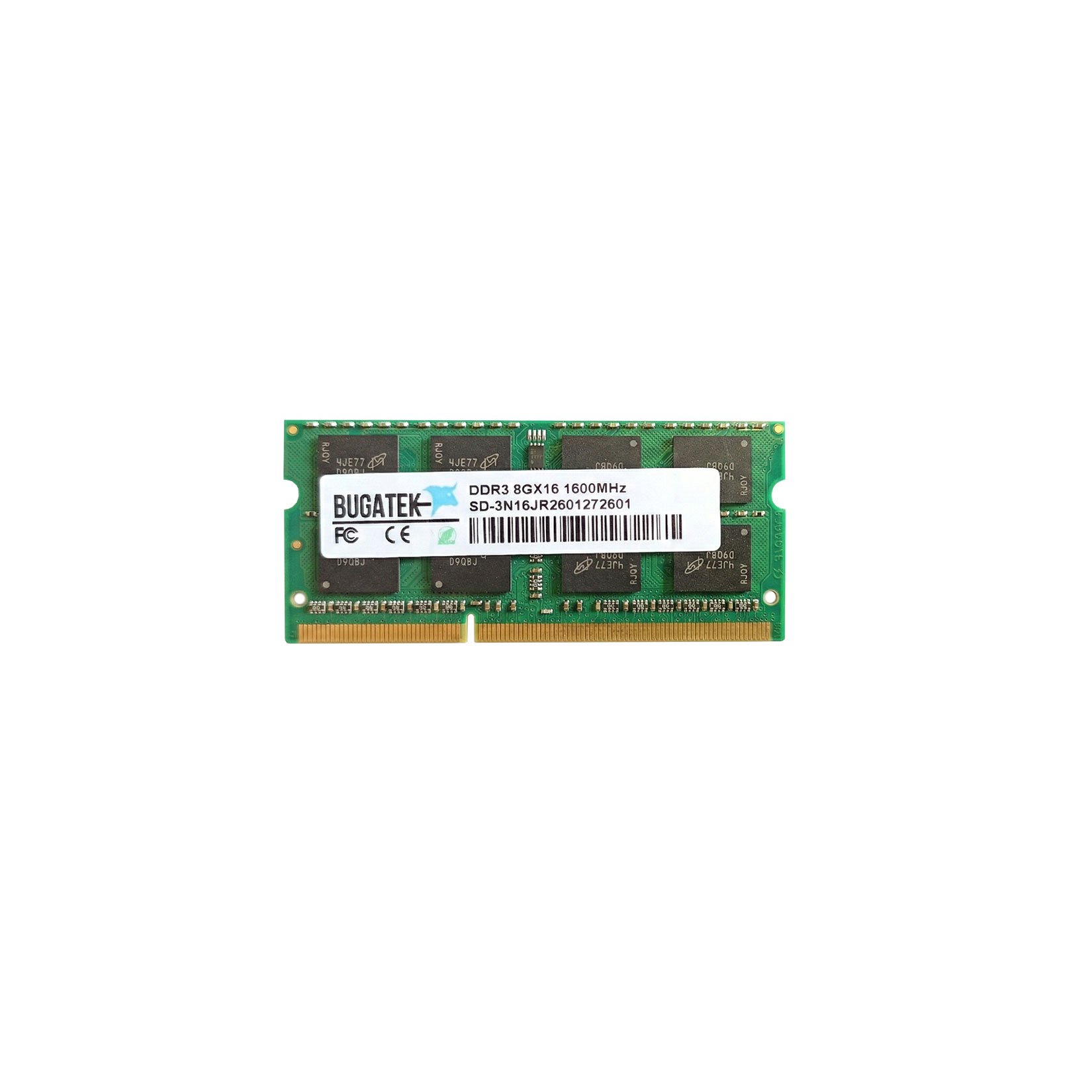 Bugatek 8Gb Ddr3 1600MHz Low Notebook Ram