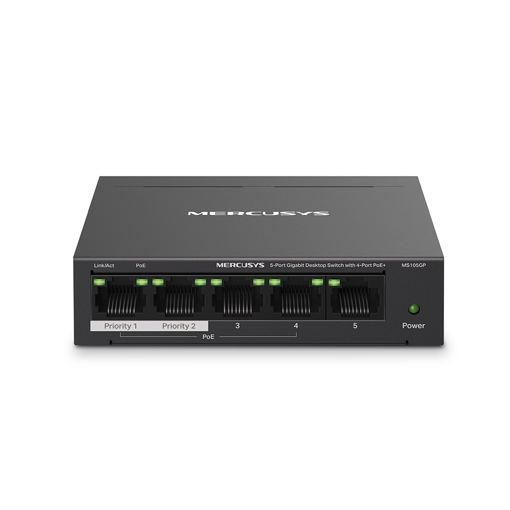 MERCUSYS Tp-Link Mercusys 5Port Gigabit(MS105GP)  POE
