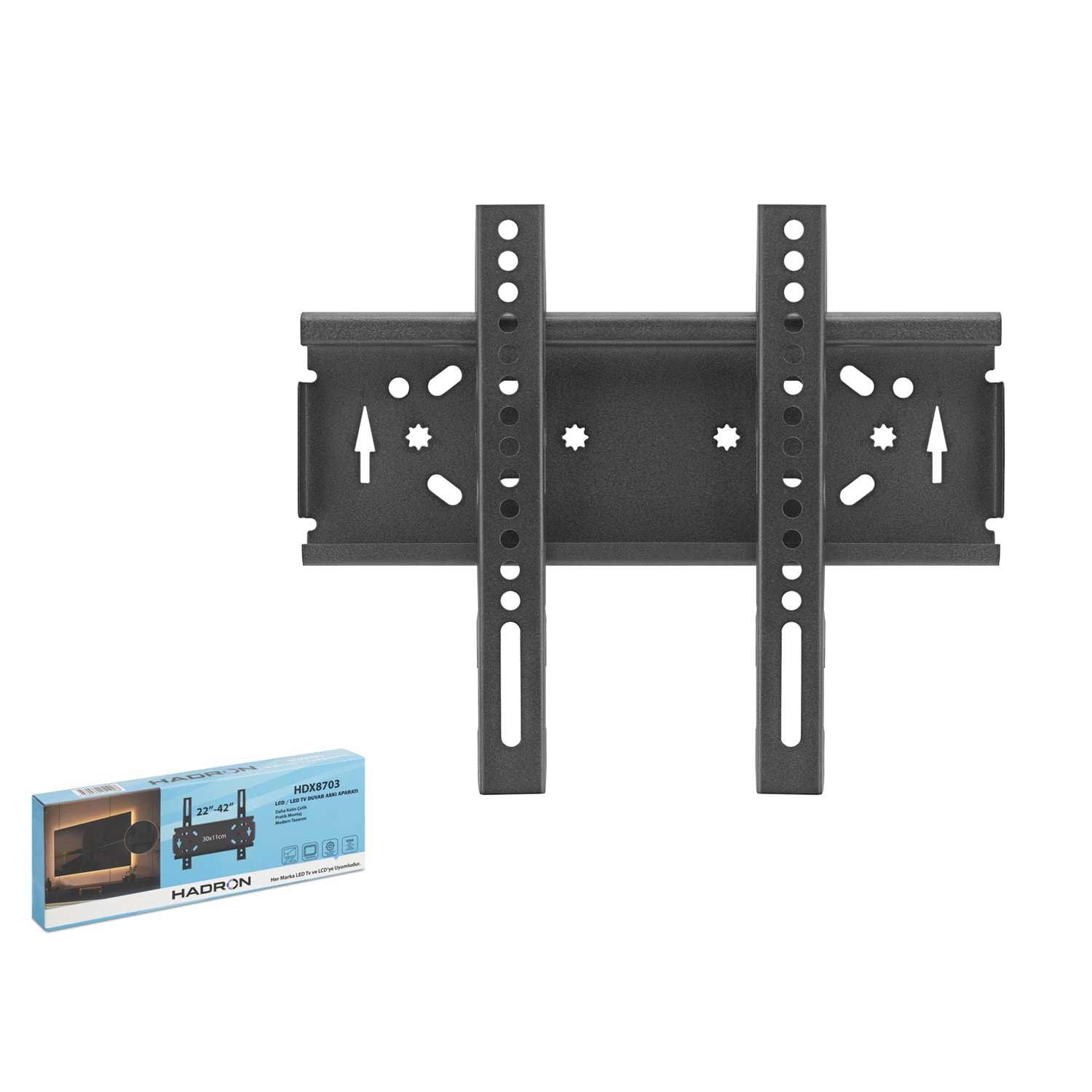 HADRON HDX8703 TV Askı Aparatı 22-42 İnç 20 Kg Siyah