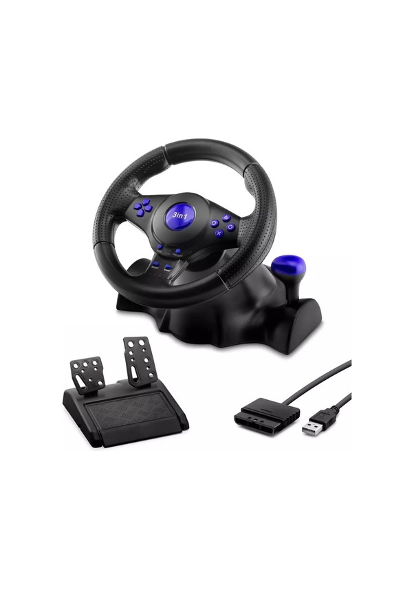 Hadron VW-9803 Oyun Direksiyon Seti 3in1 PS3&PS2&PC Güçlü Titreşim