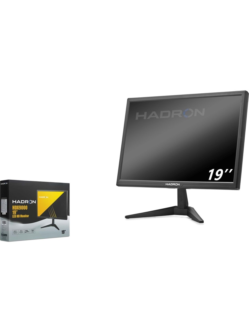 HADRON HDX9000 19 İnç LED Monitör HDMI VGA 75Hz 1440x900 Siyah
