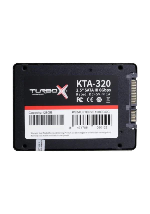 Turbox RaceTrap R KTA320 2.5" 128 GB 520/400 SATA 3 SSD - Görsel 2