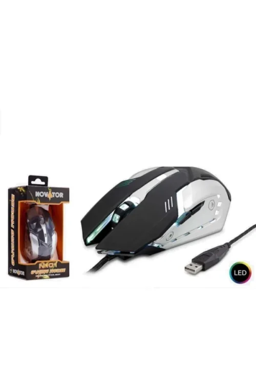 HADRON Novator N101/50 Oyun Mouse Ledli Game Mouse 800/1200/1600/3200 Ayarlanabilir Dpı