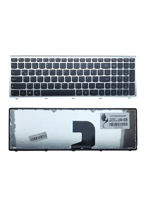 Lenovo IdeaPad Z500 Uyumlu Nb Klavyesi - Siyah - TR - Backlit (IŞIKLI)