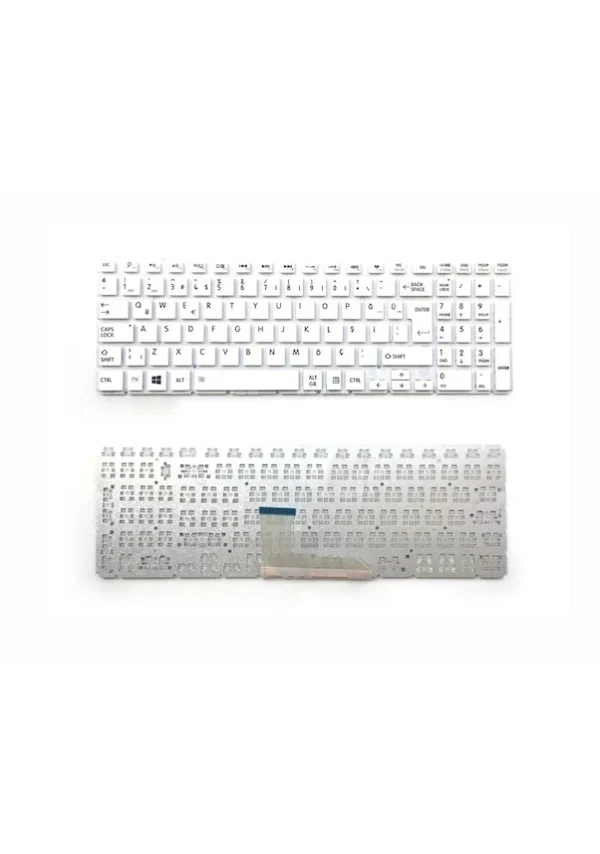 Toshiba Satellite L50-B Uyumlu Notebook Klavyesi - Beyaz - TR