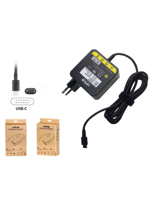 RETRO Acer, Asus, Dell, Lenovo 65W USB-C PD Adaptör RNA-IB15