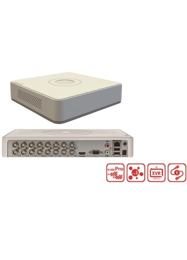 Hikvision DS-7116HGHI-K1 16 Kanal DVR Kayıt Cihazı - Görsel 2