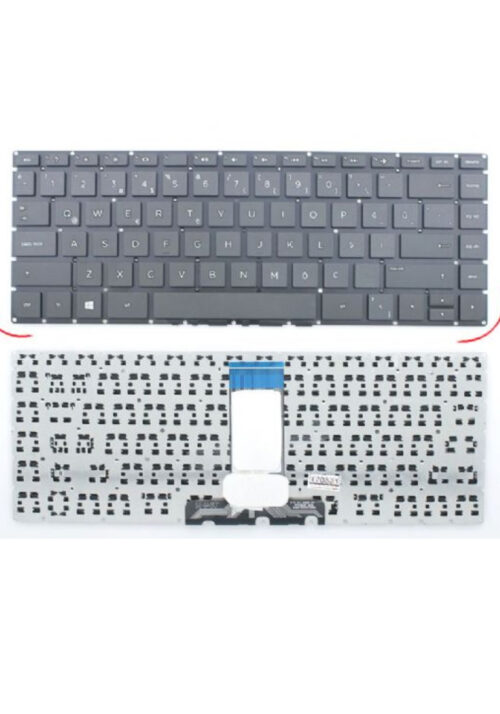 Hp 14-ab000 Uyumlu Notebook Klavyesi - Siyah - TR - Ver.2 (KÜÇÜK ENTER TUŞLU)