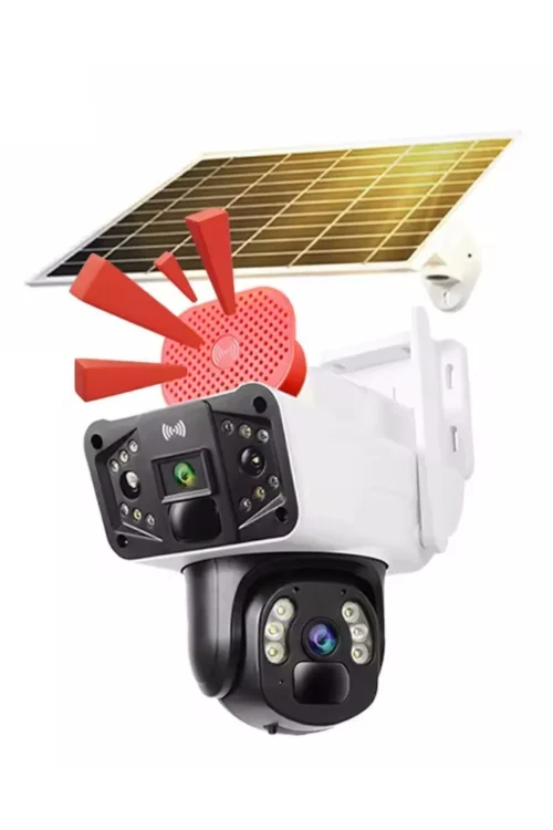 Okam 3915-s 4g 6mp Çift Lens Sim Kartlı Güneş Enerjili Güvenlik Kamerası