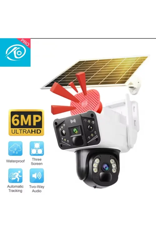 Okam 3915-s 4g 6mp Çift Lens Sim Kartlı Güneş Enerjili Güvenlik Kamerası - Görsel 3