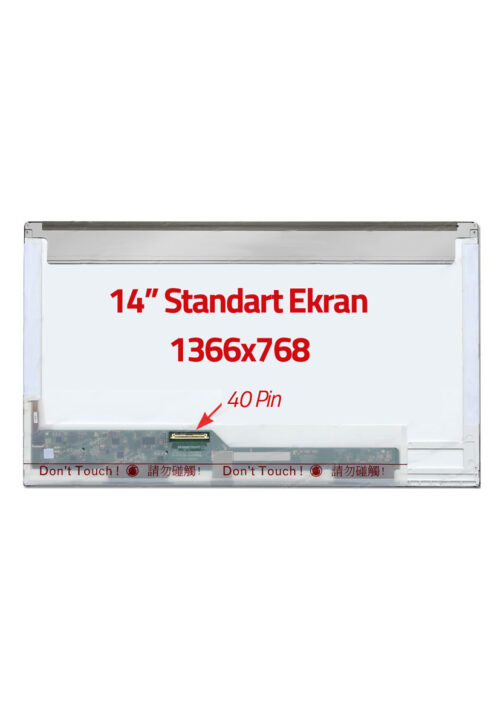 LTN140AT07 Uyumlu 14" 40 Pin Standart Ekran Panel HD